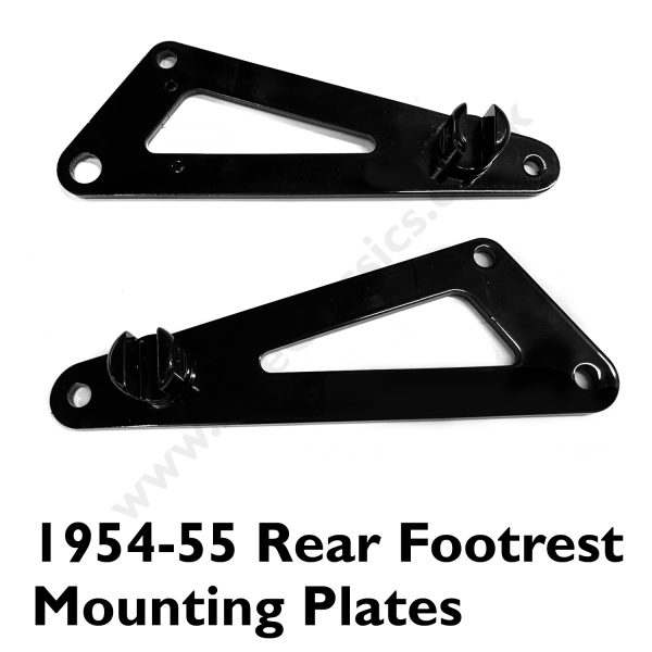 PRE UNIT TRIUMPH REAR FOOTREST MOUNTING PLATES 1954 - 1959  F3718 - F3580