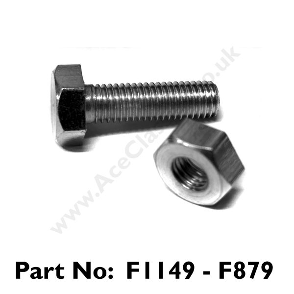 Triumph Brake Pedal Stop Bolt & Nut F1149 - F879