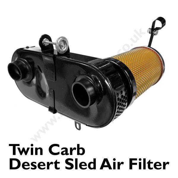 Triumph Twin Carb Desert Sled Air Filter - Image 2