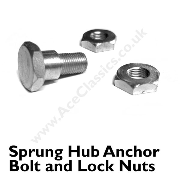 Triumph Sprung Hub Brake Anchorage Bolt & Lock Nuts