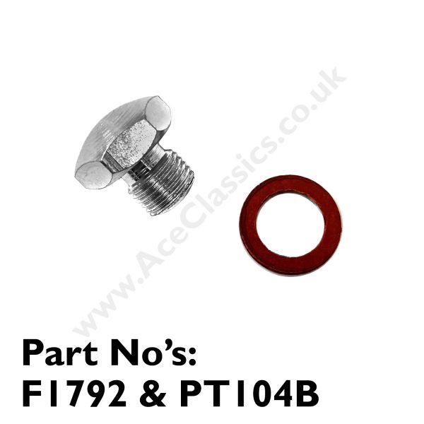 Triumph Oil Tank Drain Bolt & Fibre Washer 